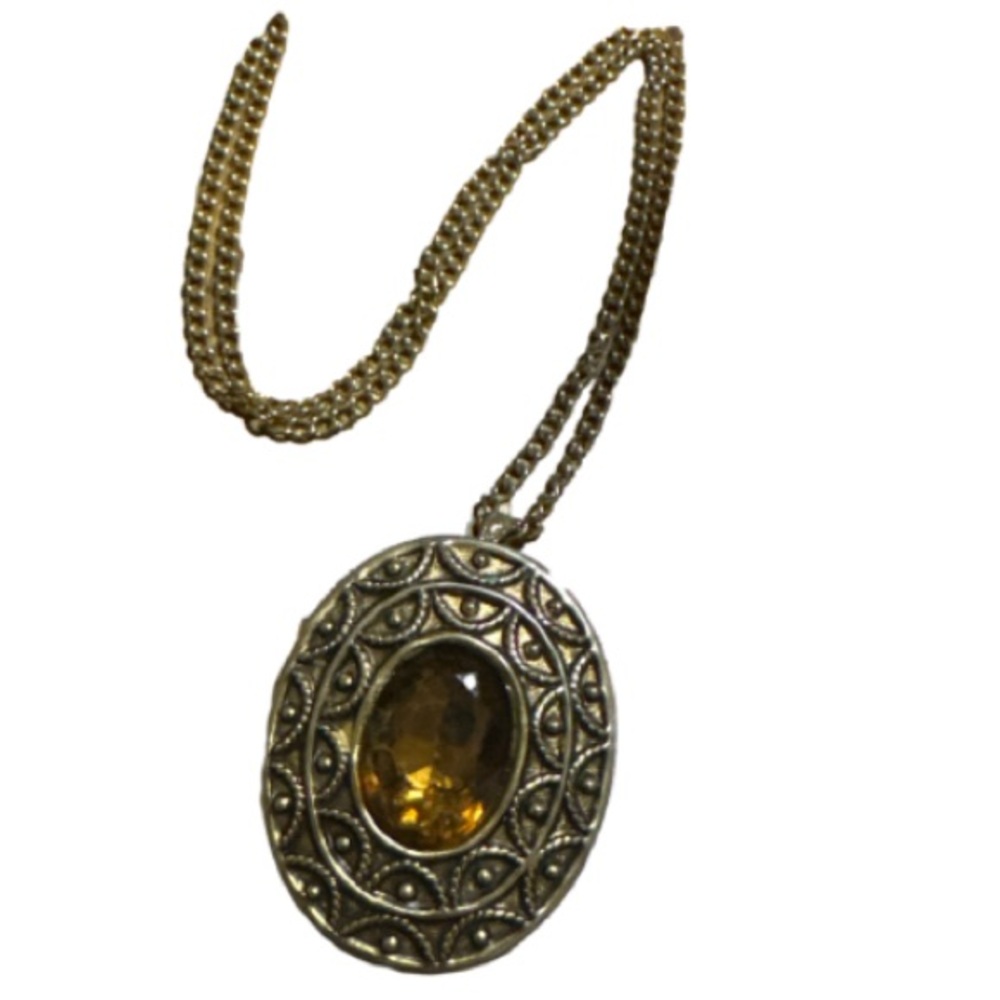 Vintage Avon parfum locket brooch